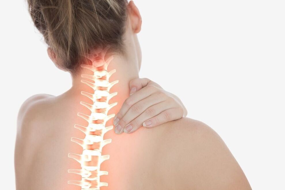 neck pain with cervical osteochondrosis of the spine